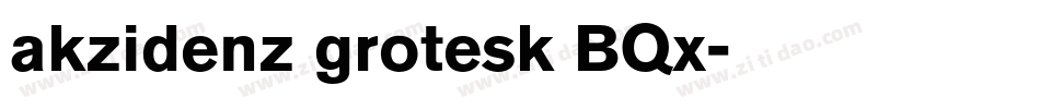 akzidenz grotesk BQx字体转换